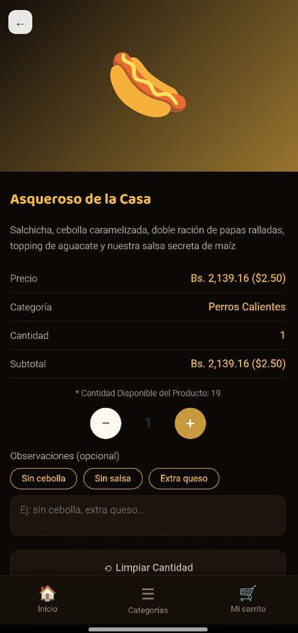 Demo comida rápida